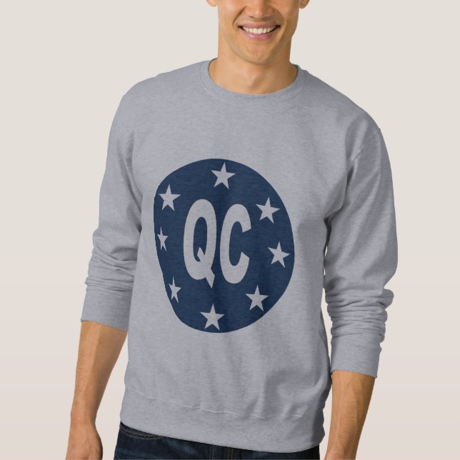 Sudadera Sweat shirt gris  DESIGN QUEBEC (Anverso)
