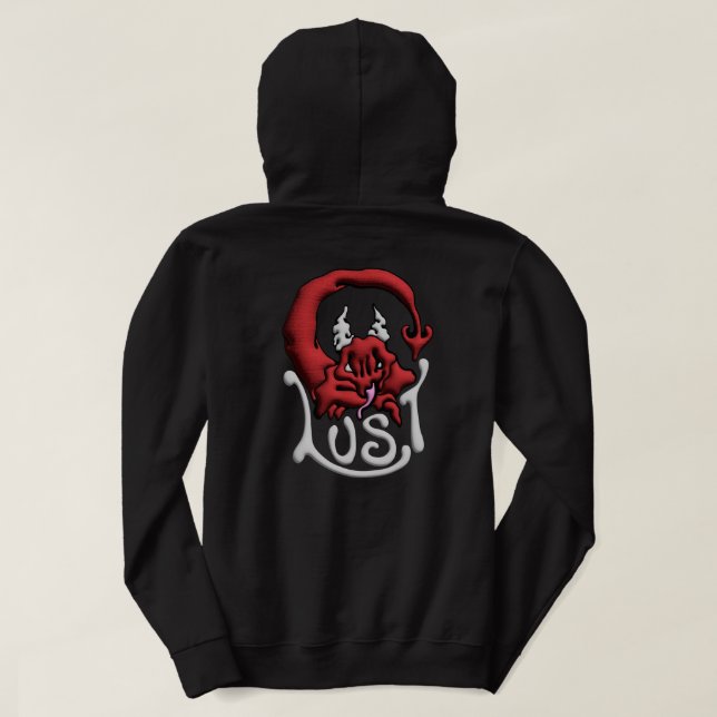 Sudadera Sweat Your Sin Lust Devil (Reverso del diseño)