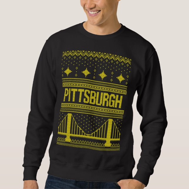 Sudadera Sweater, Navidades feos de Pittsburgh (Anverso)