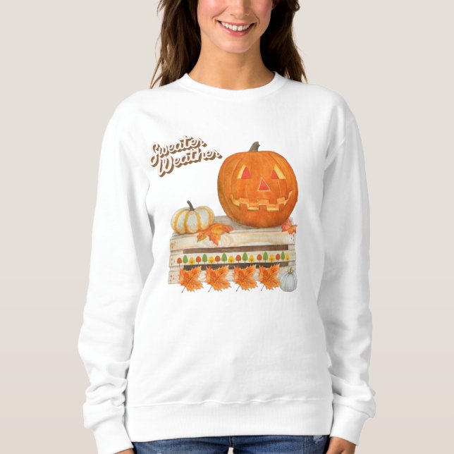 Sudadera Sweather Weather / sweshirt de Halloween (Anverso)