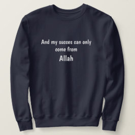 Sudadera Sweatshirt "Allah = succes" blauw.