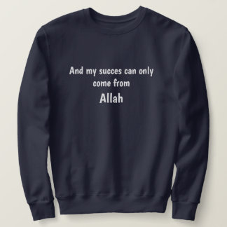 Sudadera Sweatshirt "Allah = succes" blauw.