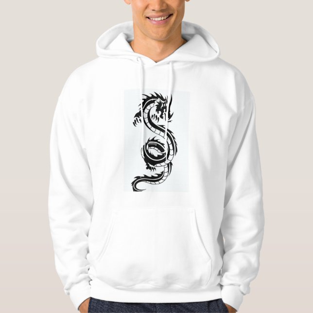 Sudadera Sweatshirt básico encapuchado para hombres - negri (Anverso)