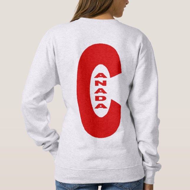 Sudadera Sweatshirt cendre dos femme  DESIGN  CANADA  (Reverso)