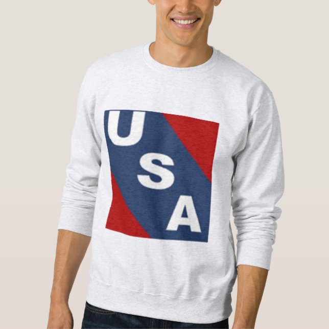 Sudadera Sweatshirt cendre homme  USA (Anverso)