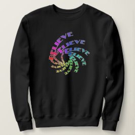 Sudadera Sweatshirt -CREER escrito en espirales multicolore