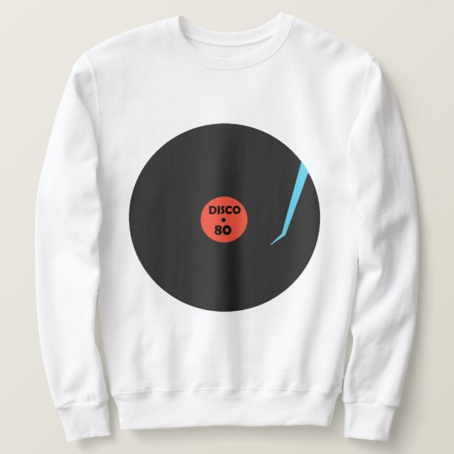 Sudadera Sweatshirt de disco musical (Anverso del diseño)
