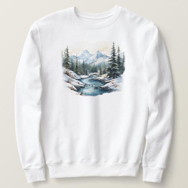 Sudadera Sweatshirt de la escena de invierno (Anverso del diseño)
