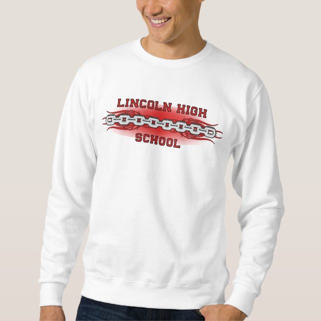 Sudadera Sweatshirt de la secundaria Lincoln, hombres (Anverso)