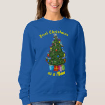 Sweatshirt de mujeres de árbol de Navidad
