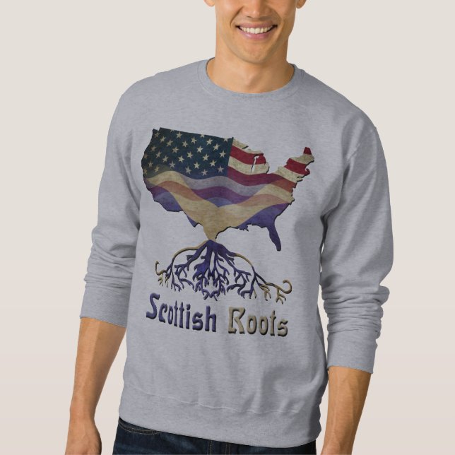 Sudadera Sweatshirt de raíces americanas escocesas (Anverso)