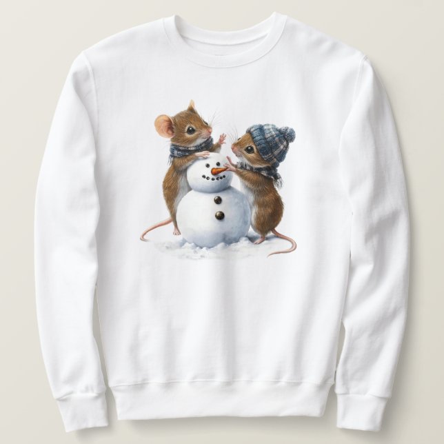 Sudadera Sweatshirt de ratones de invierno (Anverso del diseño)