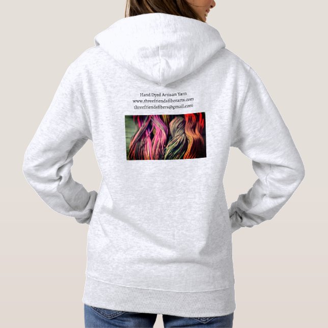 Sudadera Sweatshirt de tres amigos de artes de la fibra (Reverso)