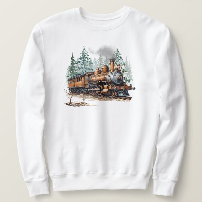 Sudadera Sweatshirt del tren de invierno (Anverso del diseño)