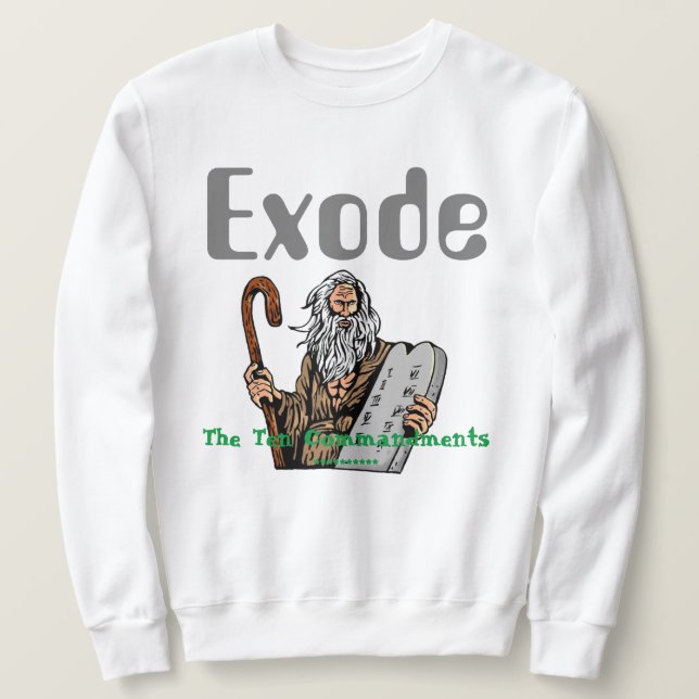 SUDADERA SWEATSHIRT EXODE (Anverso del diseño)