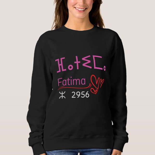 Sudadera sweatshirt for women by Amazigh name (Anverso)