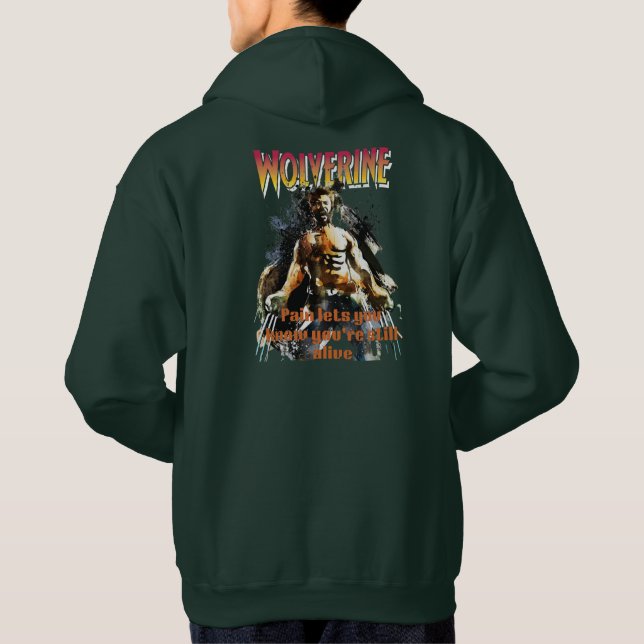 Sudadera Sweatshirt gráfico Wolverine (Reverso)