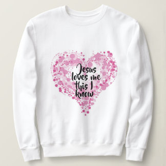 Sudadera Sweatshirt "Jesus loves me".