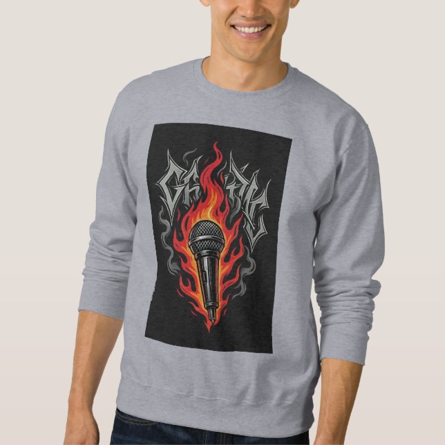 Sudadera Sweatshirt masculino elegante: Graffiti de caída d (Anverso)