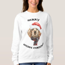 Sweatshirt Navidades de Golden Retriever