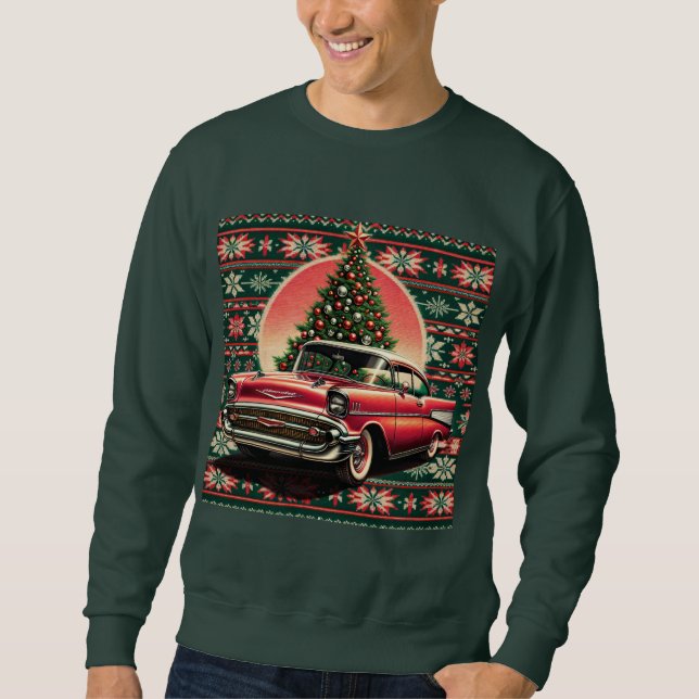 Sudadera Sweatshirt noël Chevrolet BEL AIR 1957 (Anverso)