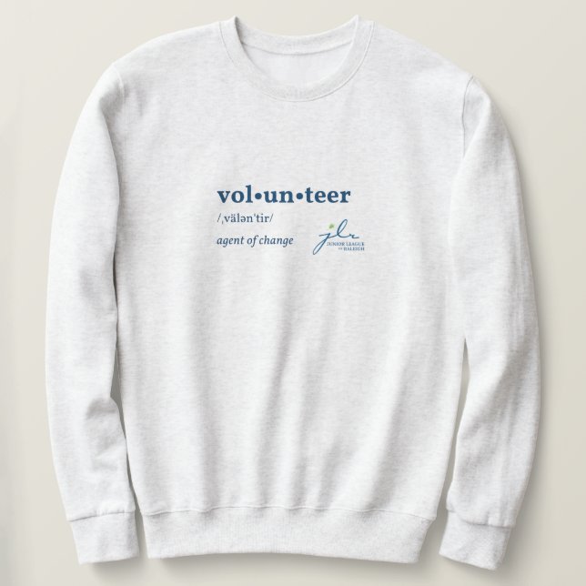 Sudadera Sweatshirt voluntario (Anverso del diseño)