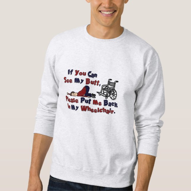 Sudadera Sweatshirt- Volver en silla de ruedas (Anverso)