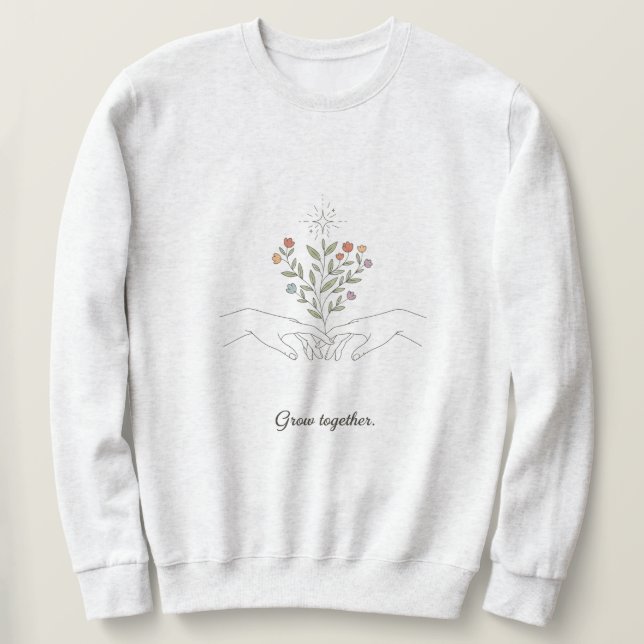 Sudadera sweatshirt with growth mindset  (Anverso del diseño)