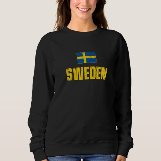 Sudadera Sweden Flag Swedish Sverige Svenska Stockholm Nors (Anverso)