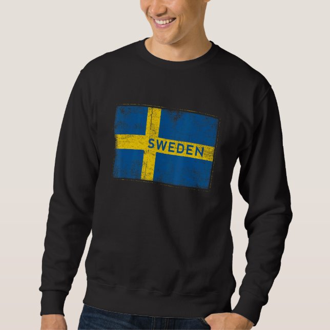Sudadera Sweden Flag Swedish Sverige Svenska Stockholm Nors (Anverso)