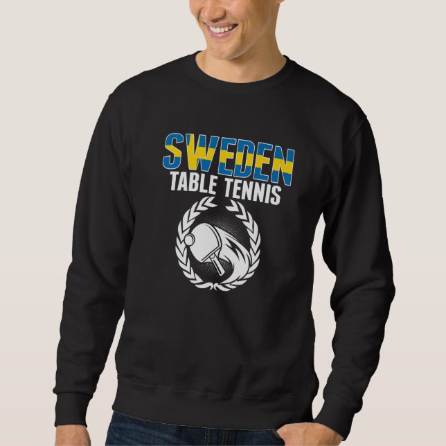 Sudadera Sweden Table Tennis  Swedish Ping Pong Team Suppor (Anverso)