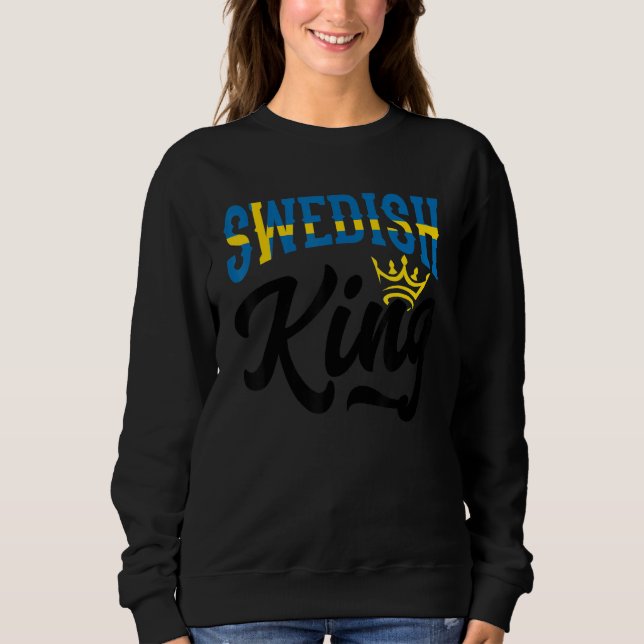 Sudadera Swedish King Sweden Swedish Sweden Flag (Anverso)