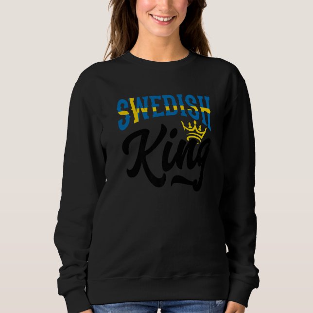 Sudadera Swedish King Sweden Swedish Sweden Flag   (Anverso)