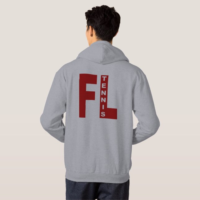 Sudadera Sweet à capuche gris dos  FLORIDA  TENNIS (Reverso completo)
