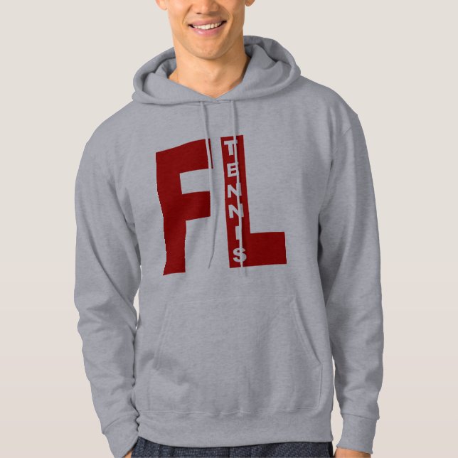 Sudadera Sweet à capuche gris FLORIDA  TENNIS (Anverso)