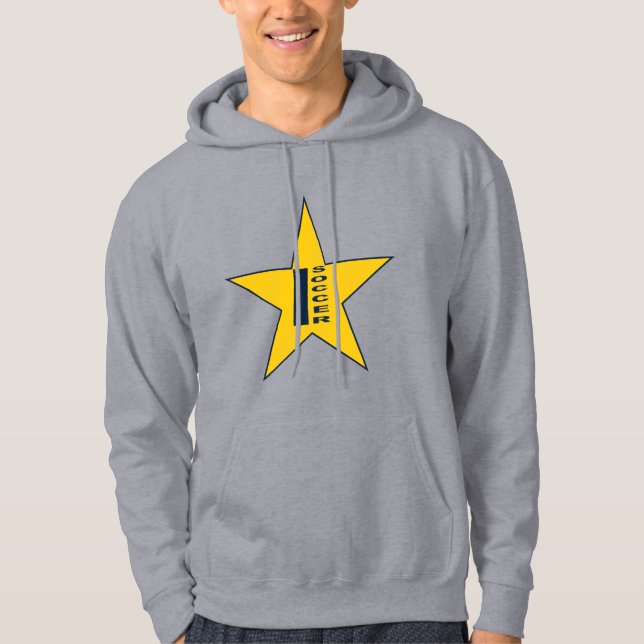 Sudadera Sweet à capuche gris  INDIANA SOCCER (Anverso)