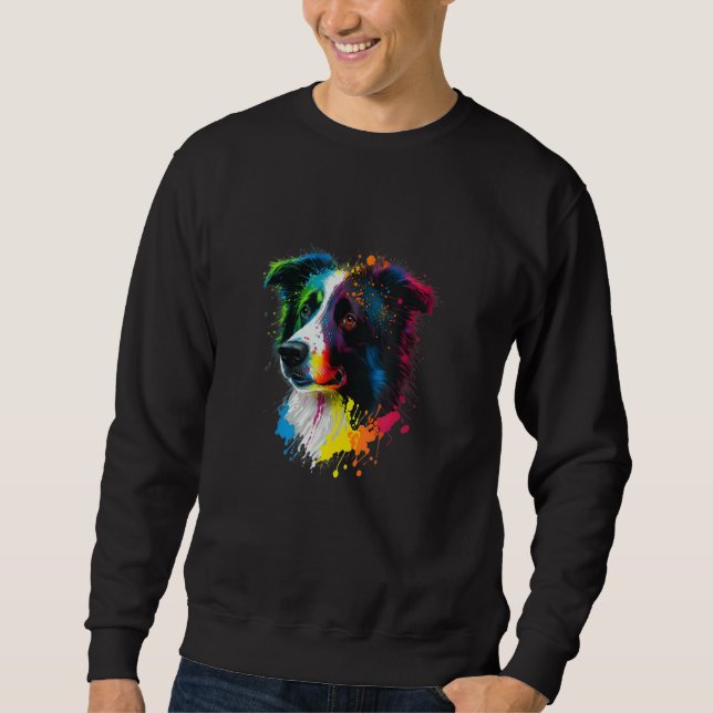 Sudadera Sweet Border Collie Dog Portrait_3 (Anverso)