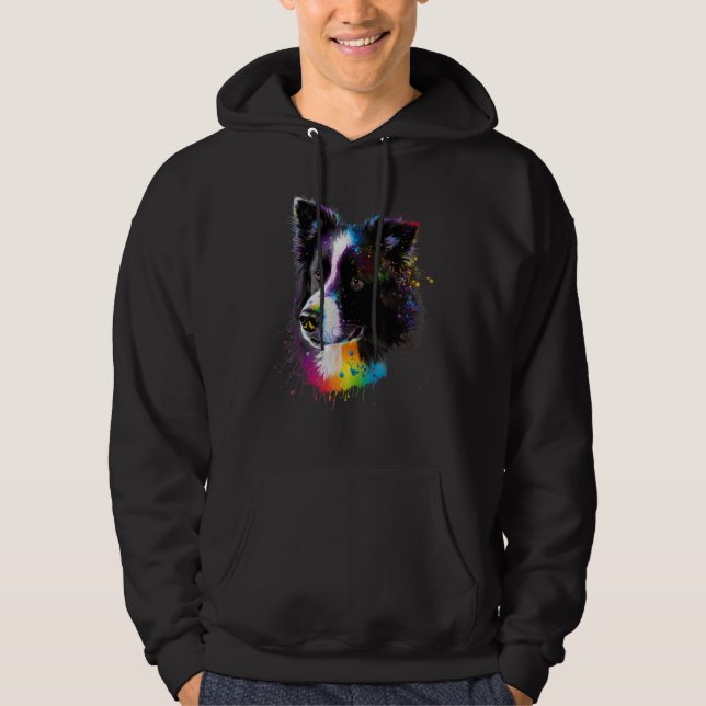 Sudadera Sweet Border Collie Dog Portrait_6 (Anverso)