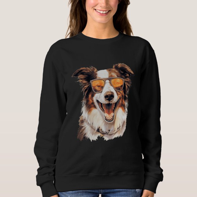 Sudadera Sweet Border Collie Portrait Dog (Anverso)