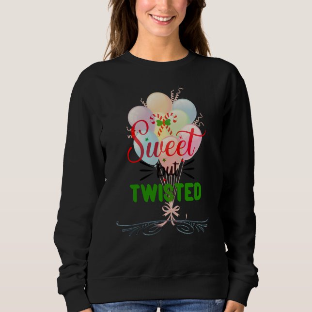 Sudadera sweet but  Twisted (Anverso)