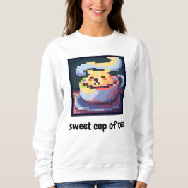 Sudadera sweet cup of tea, pixelart, Pixel Art, shirt