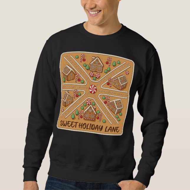 Sudadera Sweet Holiday Lane (1) Gingerbread Village (Anverso)