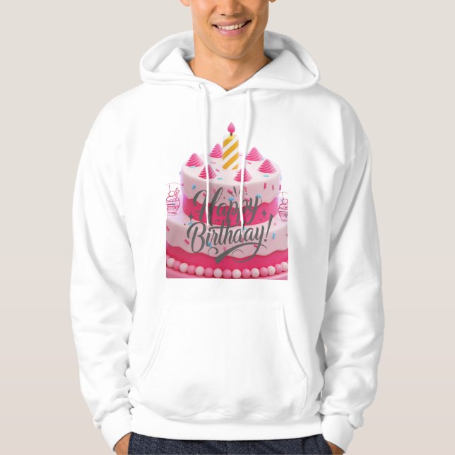 Sudadera Sweet Pink Delight Birthday Cake (Anverso)