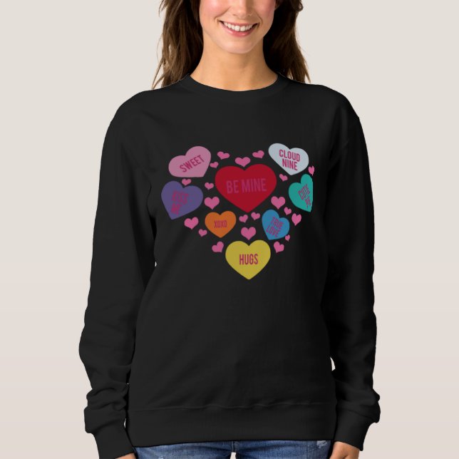 Sudadera Sweet Valentine Hearts (Anverso)