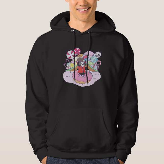 Sudadera Sweet wizard panda in candy country chocolate fact (Anverso)
