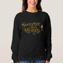 Sudadera Sweeter Than Honey | Golden Vintage Bee Art Lover
