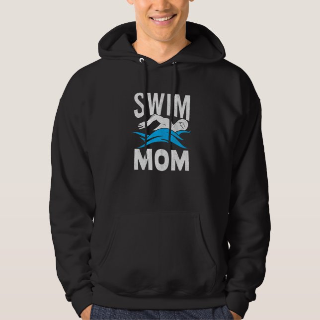 Sudadera Swim Mom Swimming Women Mother Swimmer (Anverso)