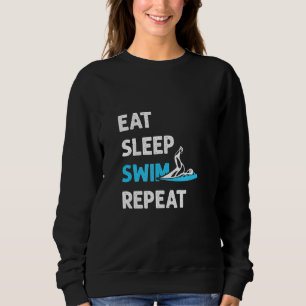 Sudadera Swim Team Para Swimmer Eat Sleep Swim