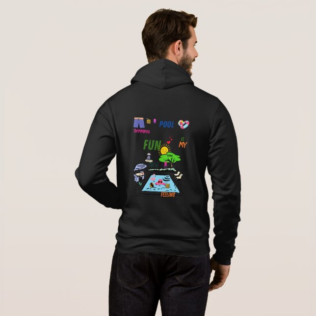 Sudadera Swimming Pool Fun (Reverso completo)