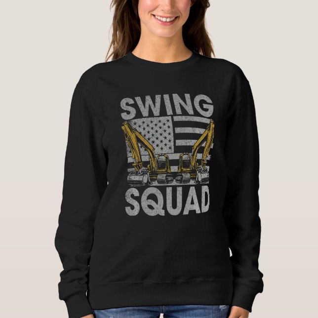 Sudadera Swing Squad US Flag - Construction Workers & Const (Anverso)